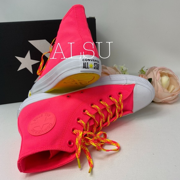 Converse Ctas Canvas High Top Racer Pink W - Picture 5 of 8